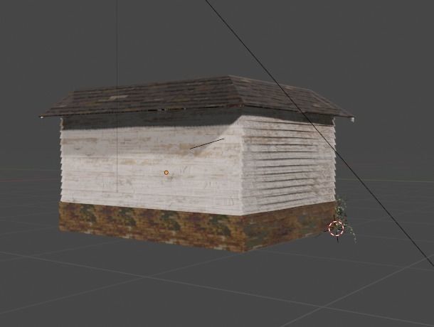 House with rope Free low-poly 3D model_3