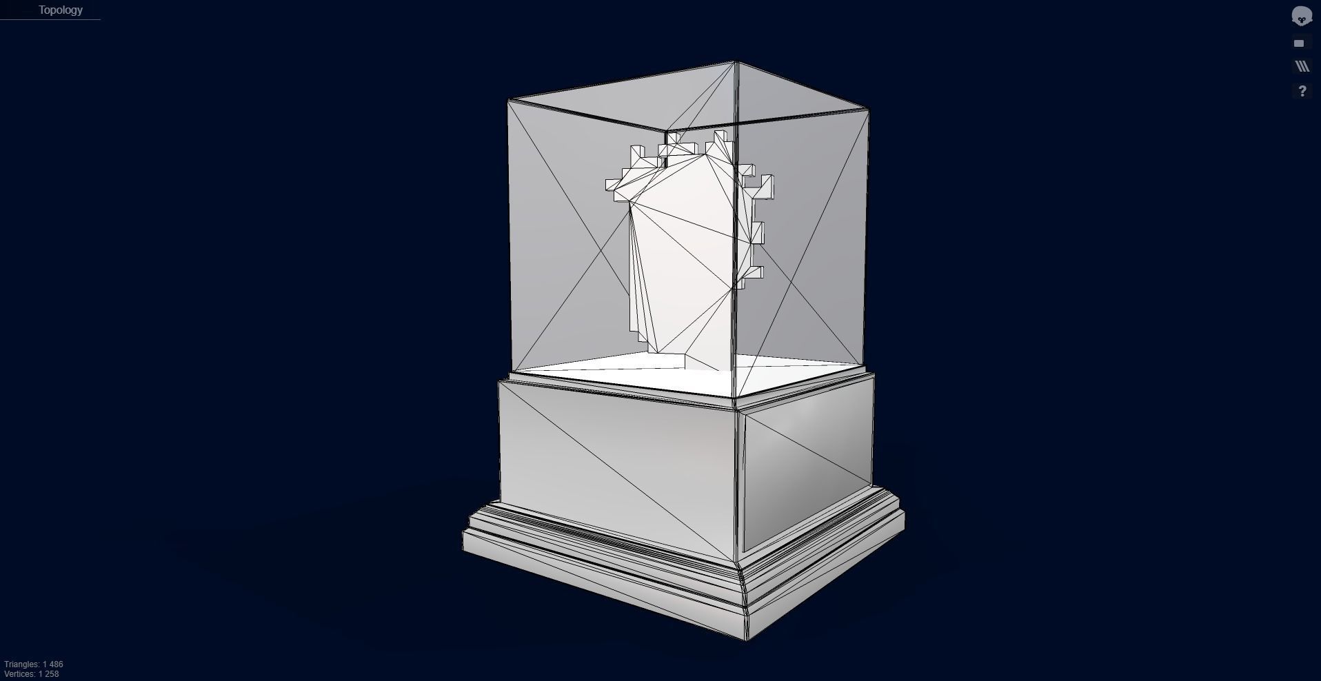 Gold Punk Low-poly 3D model_11