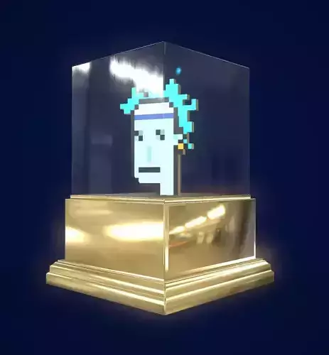 Gold Punk Low-poly 3D model