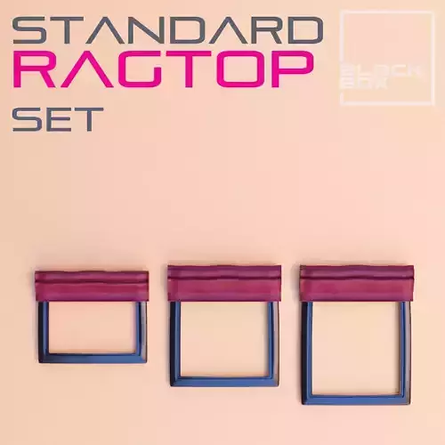 Standard RAGTOP Sunroof SET for modelkits and diecast 3D print model