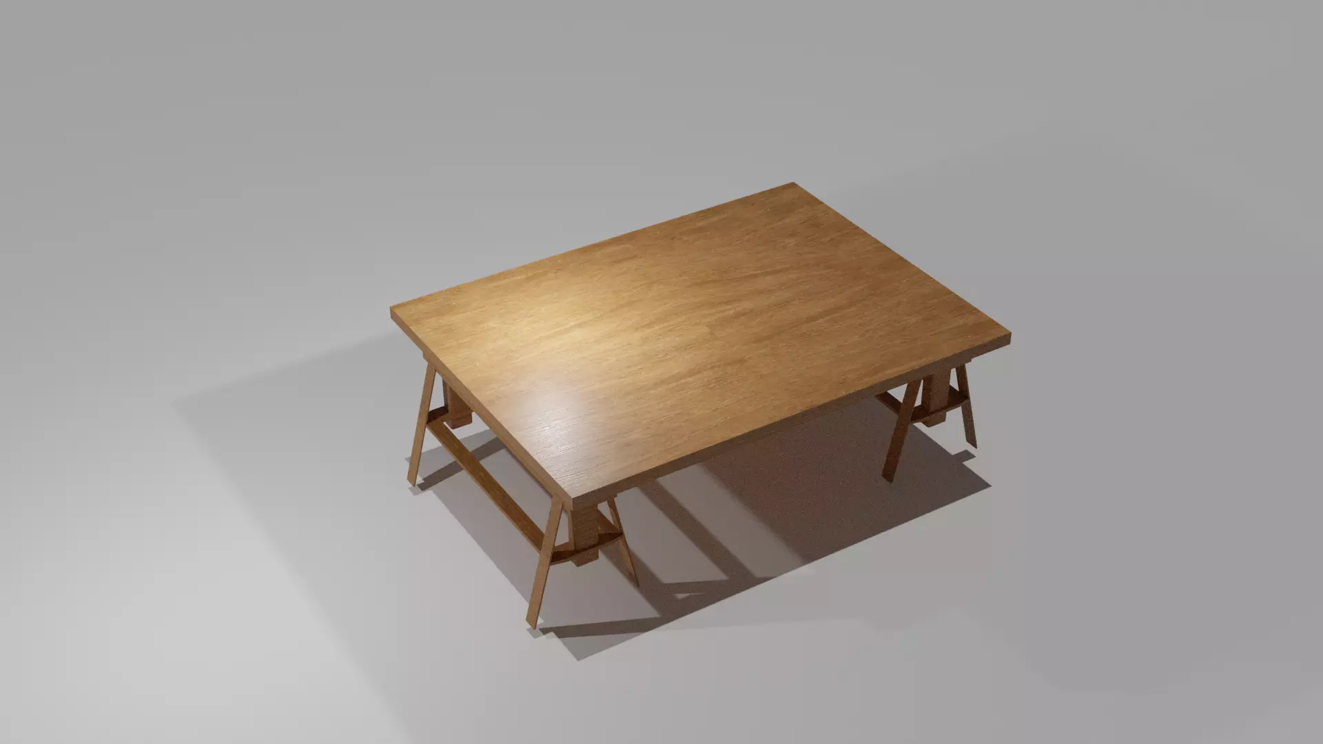 FoldablePicnicTable wooden table Free low-poly 3D model