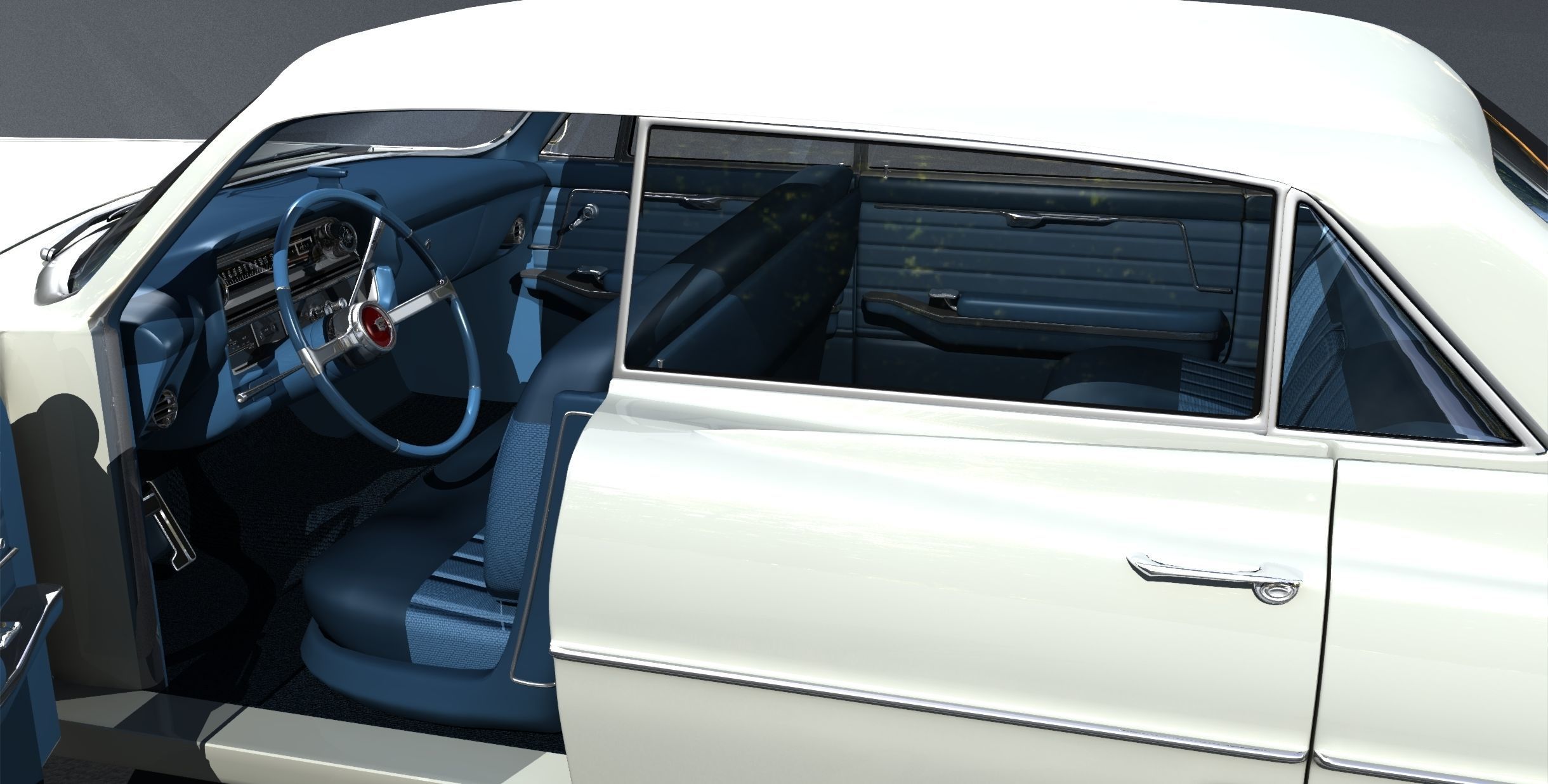 1964 Cadillac Sedan DeVille 3D model_10