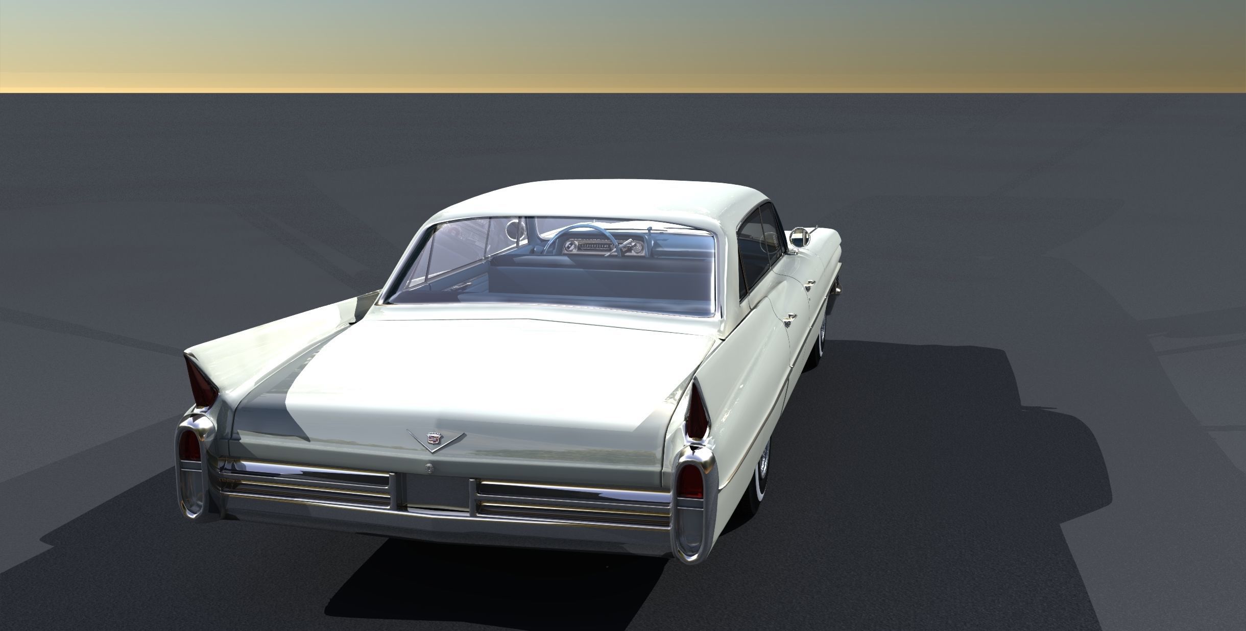 1964 Cadillac Sedan DeVille 3D model_6