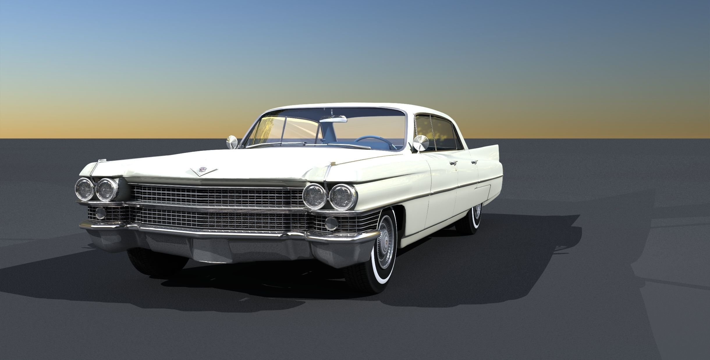 1964 Cadillac Sedan DeVille 3D model_1
