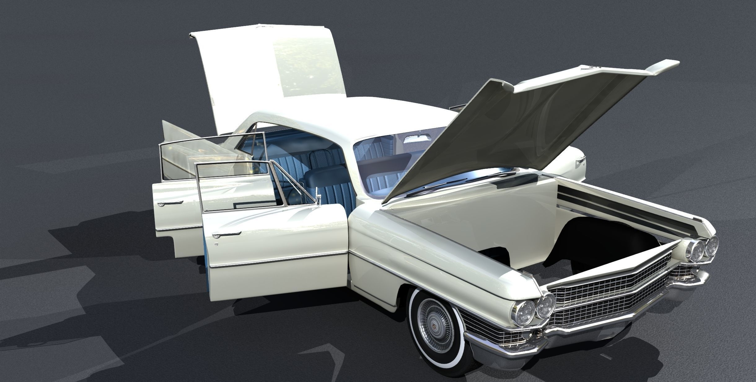 1964 Cadillac Sedan DeVille 3D model_13