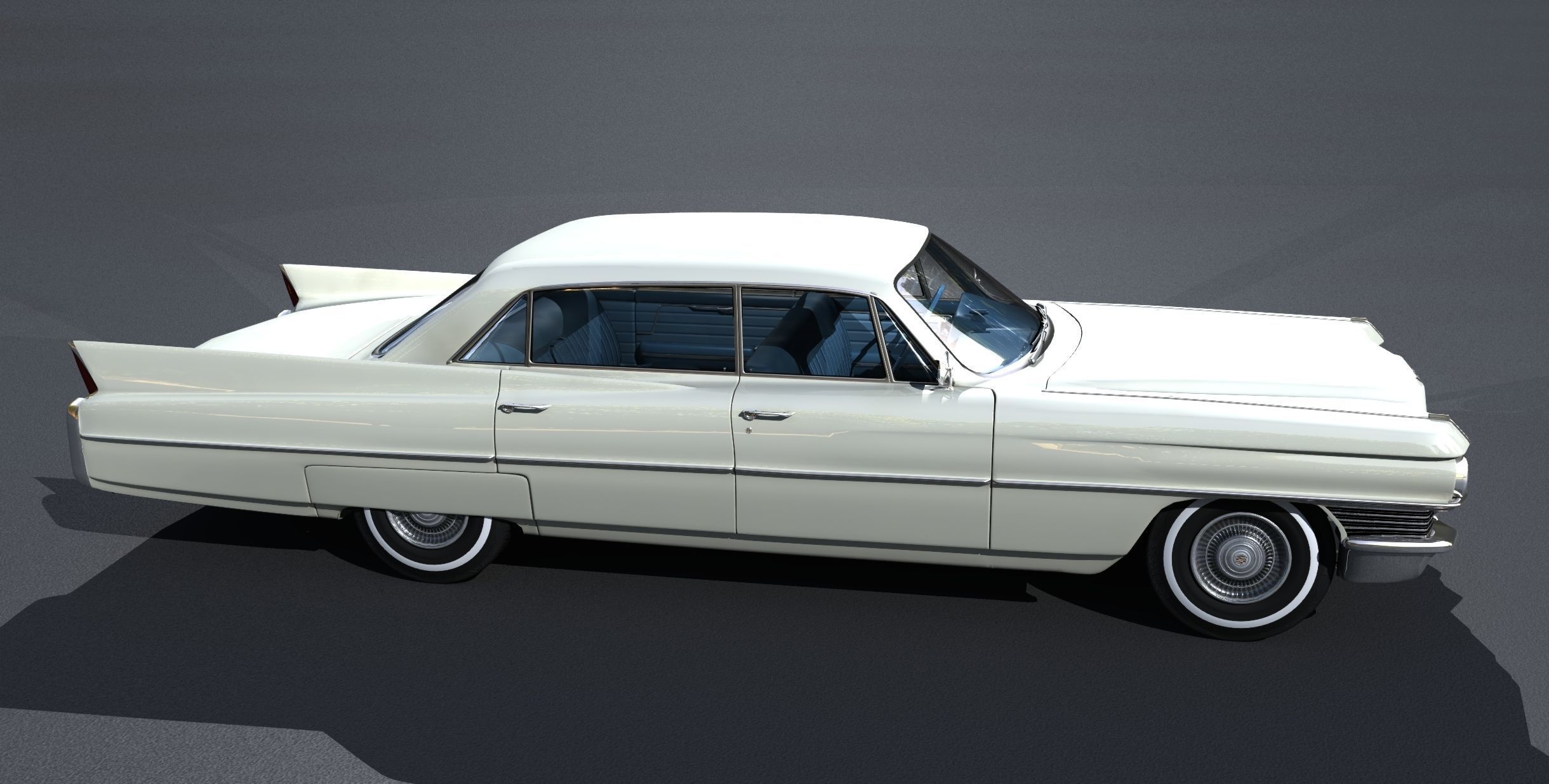 1964 Cadillac Sedan DeVille 3D model_4