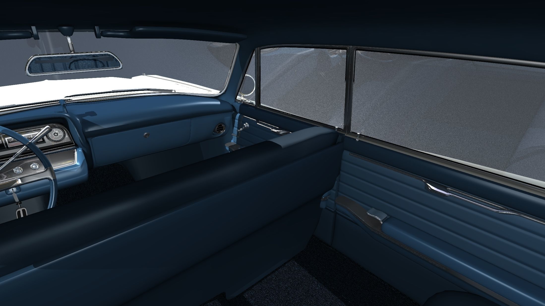 1964 Cadillac Sedan DeVille 3D model_17