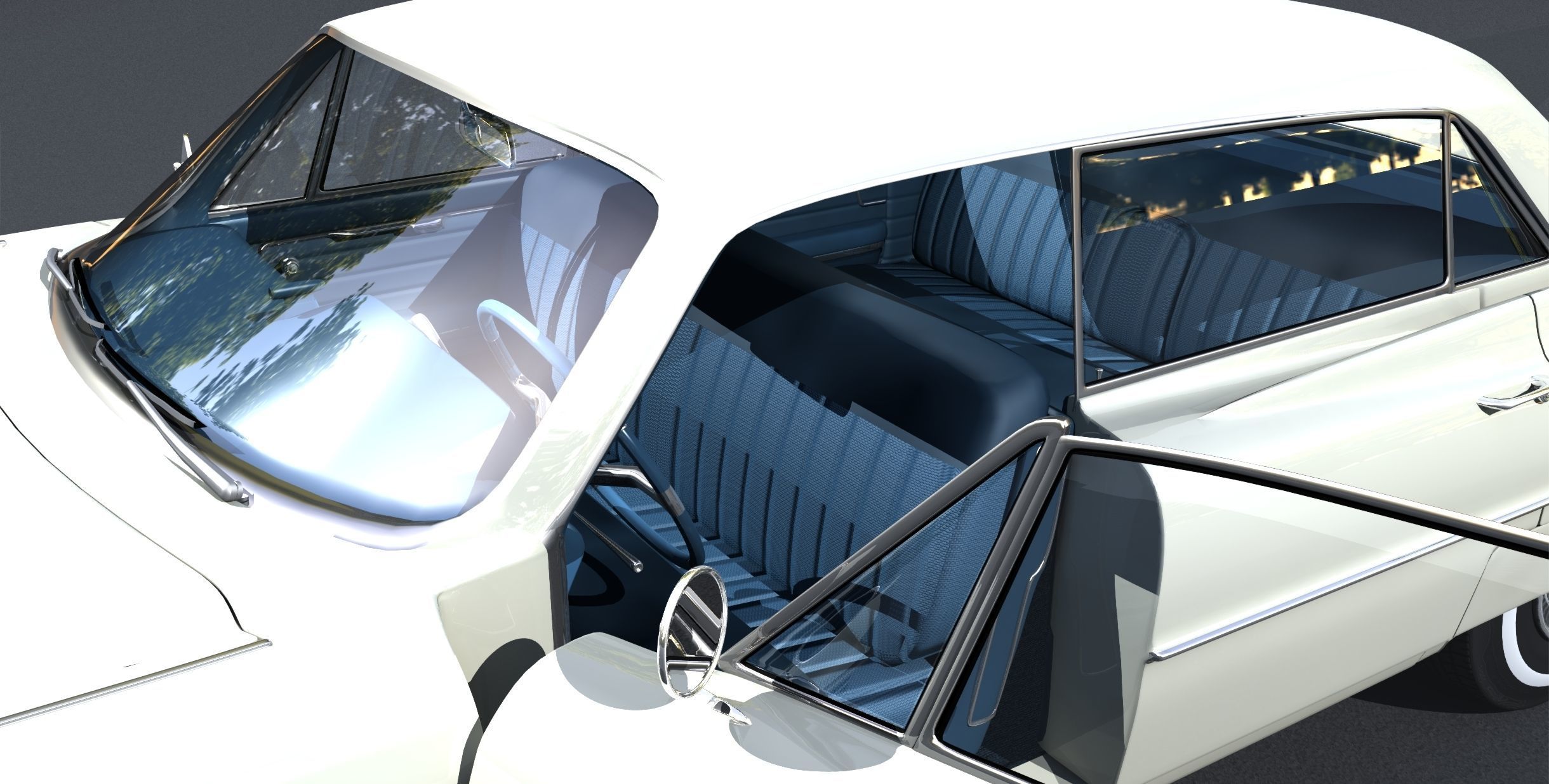 1964 Cadillac Sedan DeVille 3D model_11