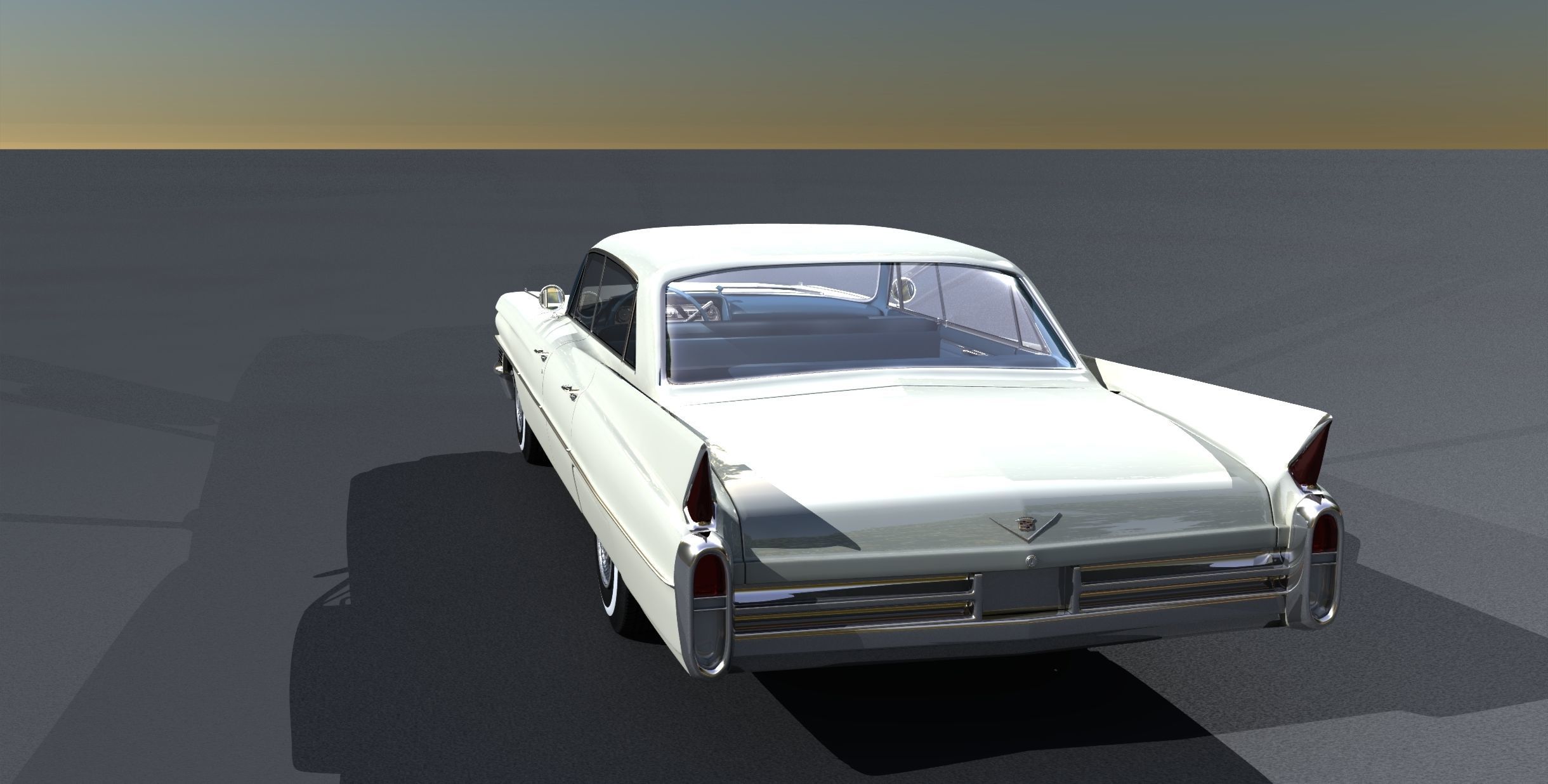 1964 Cadillac Sedan DeVille 3D model_7