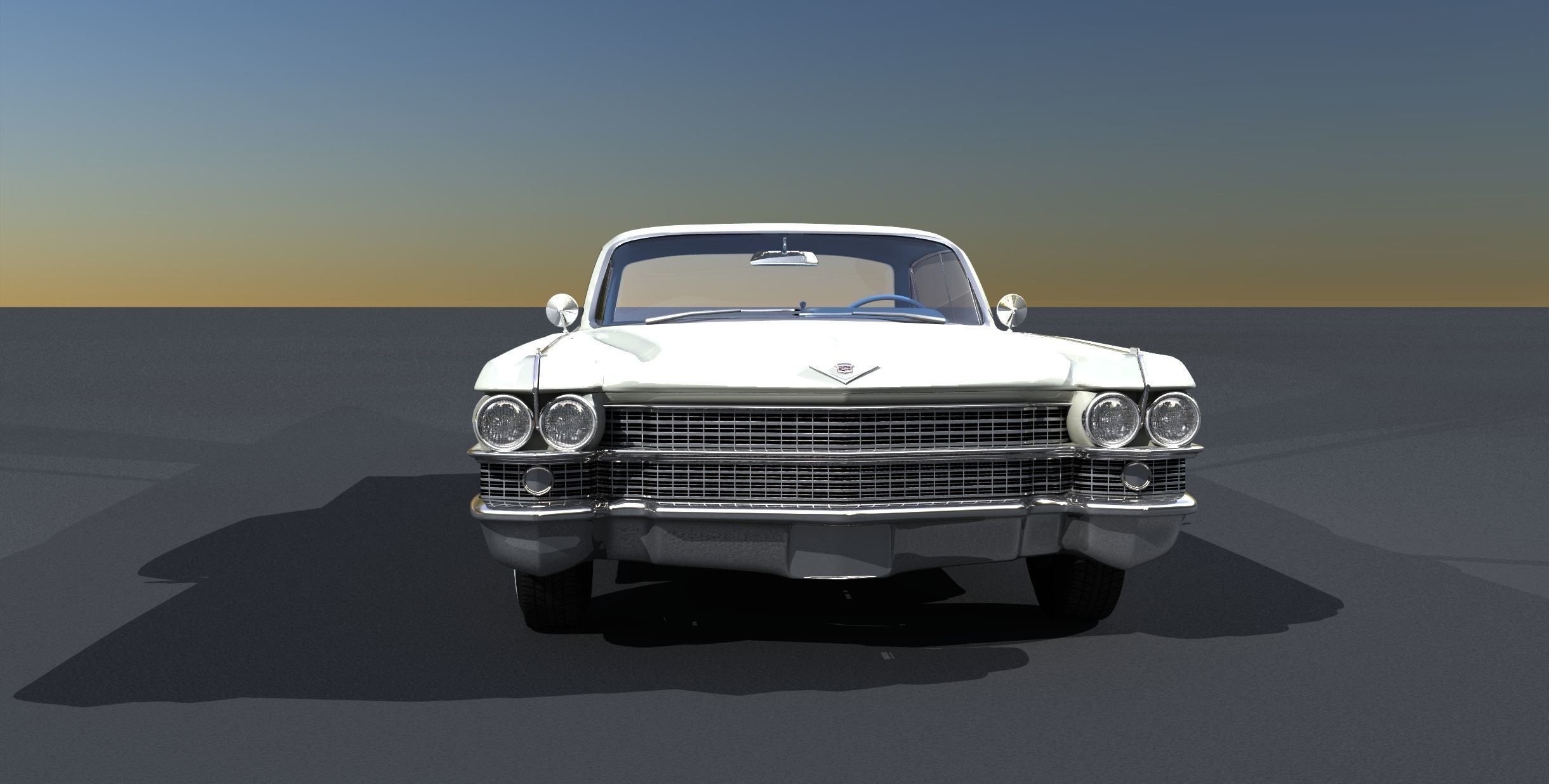 1964 Cadillac Sedan DeVille 3D model_2