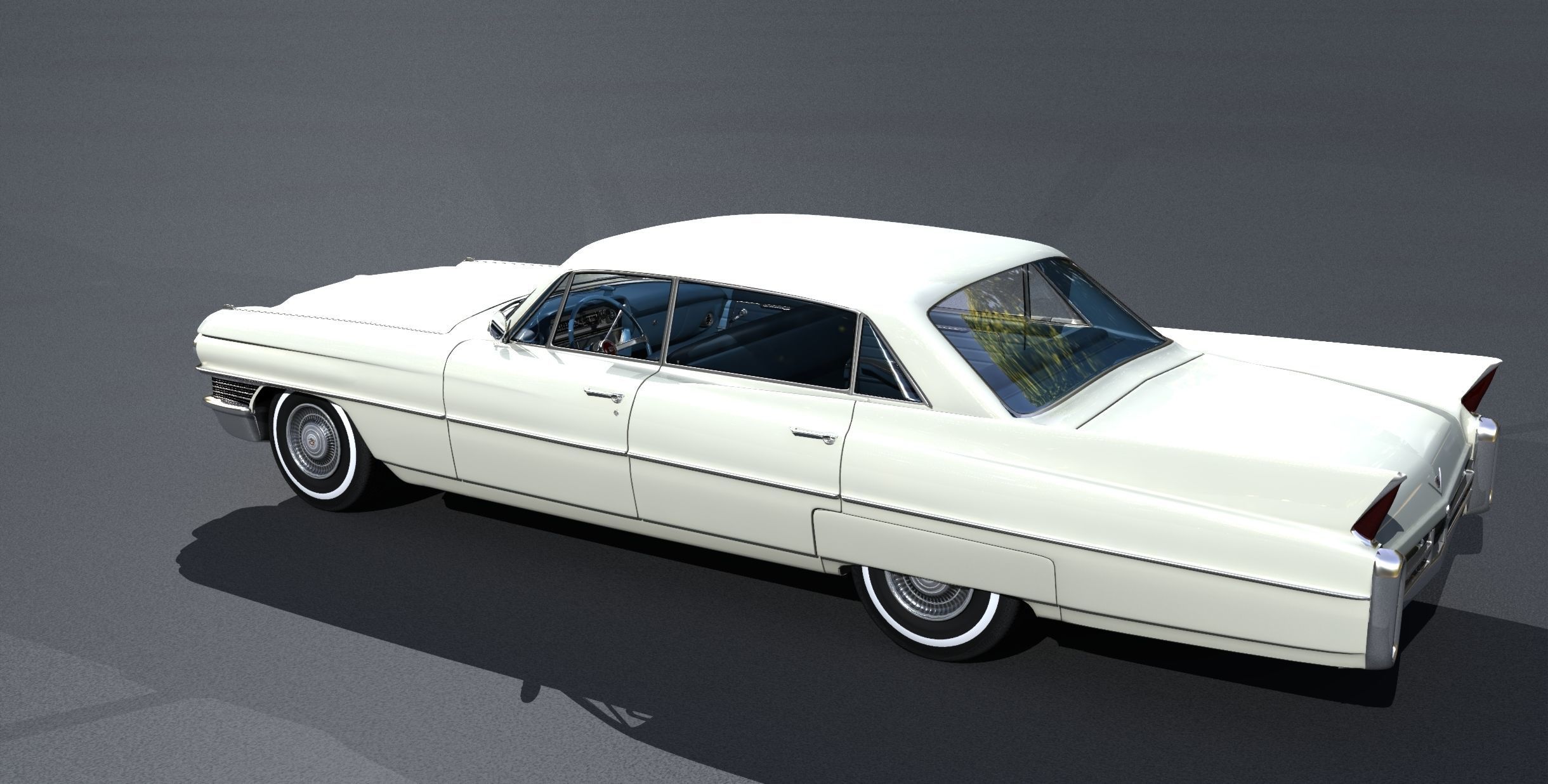 1964 Cadillac Sedan DeVille 3D model_8