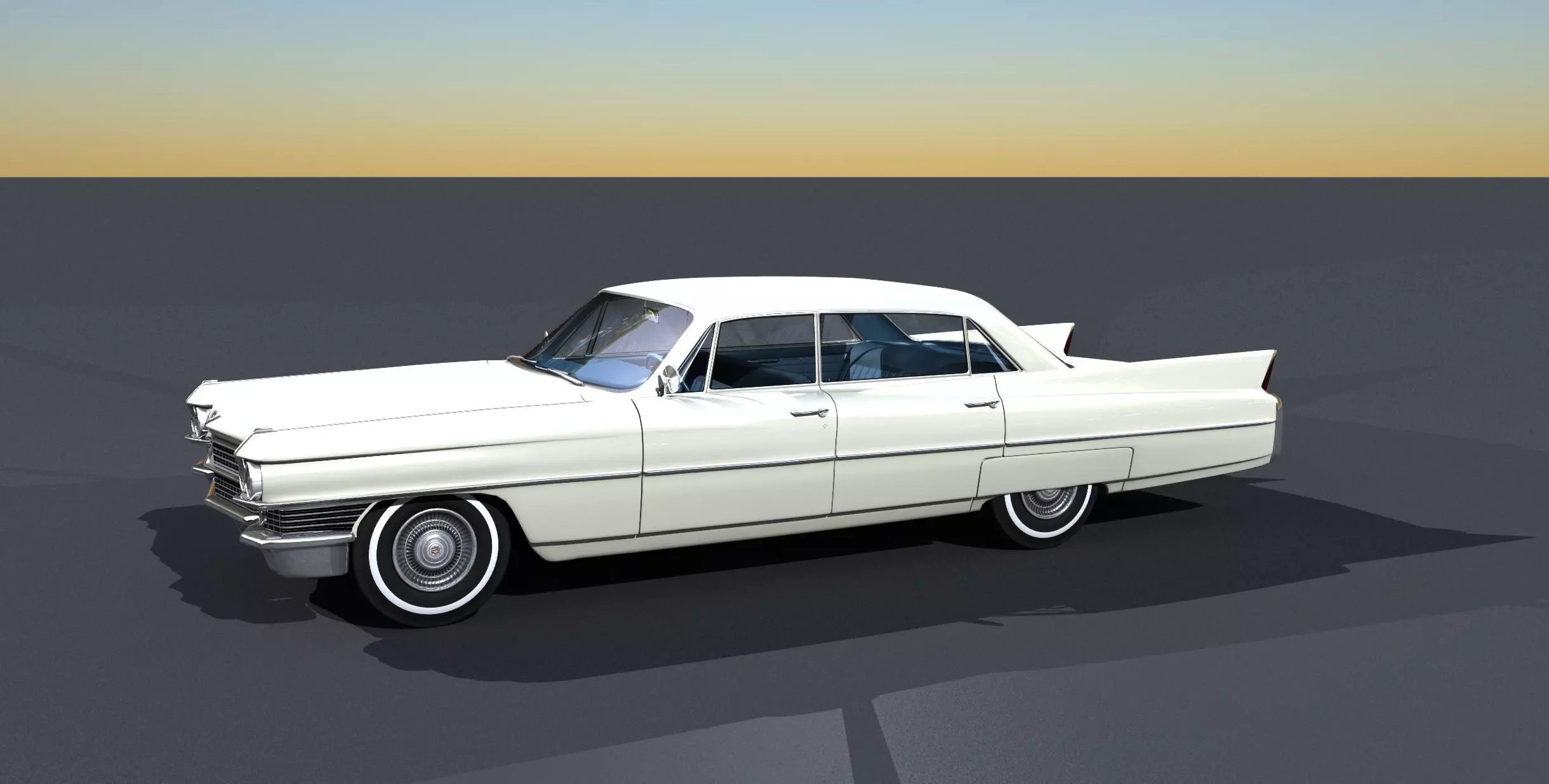 1964 Cadillac Sedan DeVille 3D model_0