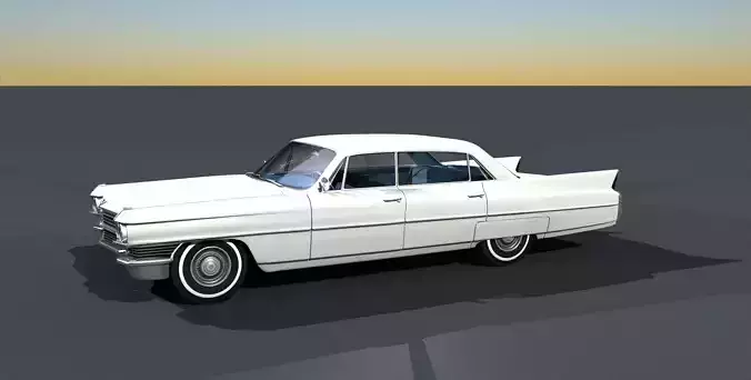 1964 Cadillac Sedan DeVille 3D model