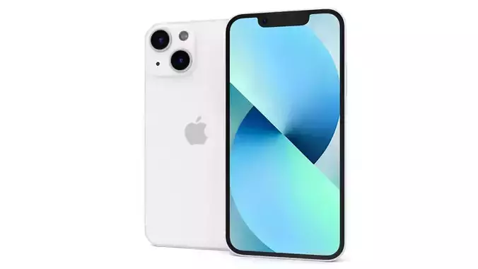 Apple iPhone 13 Mini Starlight 3D model