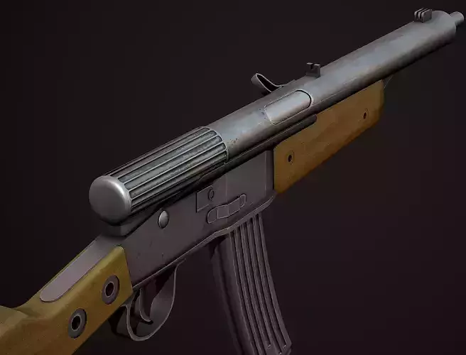 Volkssturmgewehr 1-5 Low Poly  Low-poly 3D model