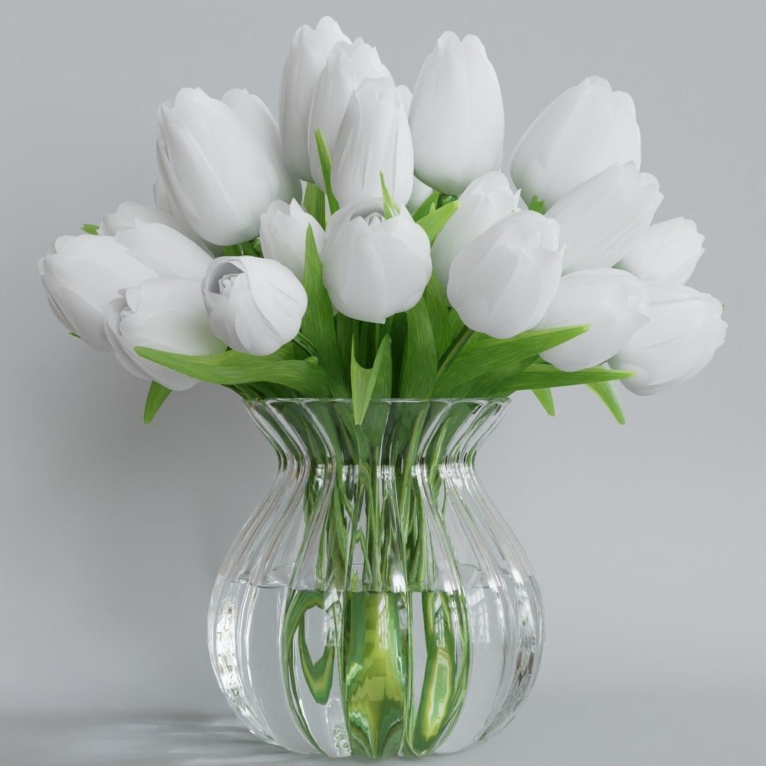 Luxcore and Cycles Render Flowers  3D model_10