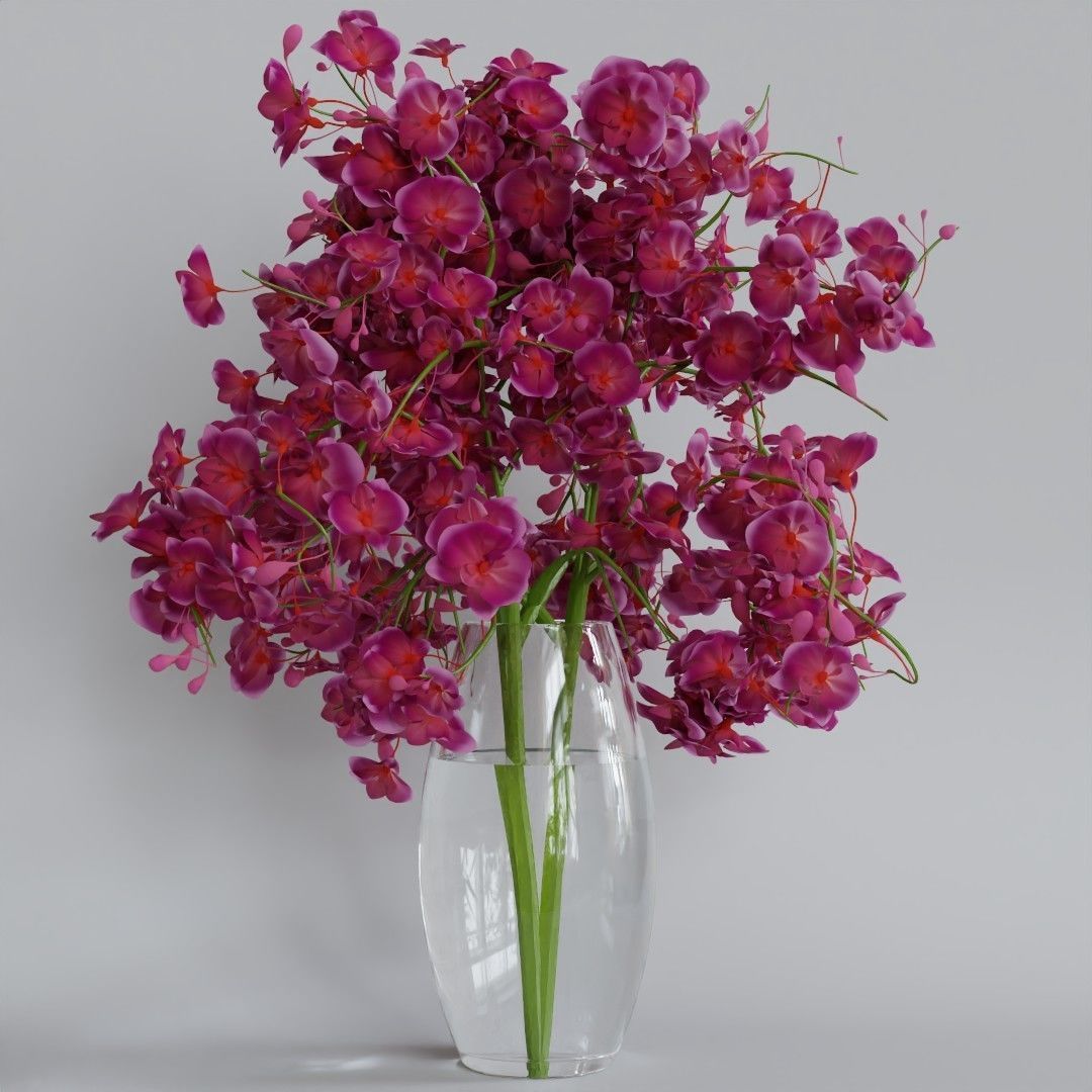 Luxcore and Cycles Render Flowers  3D model_9