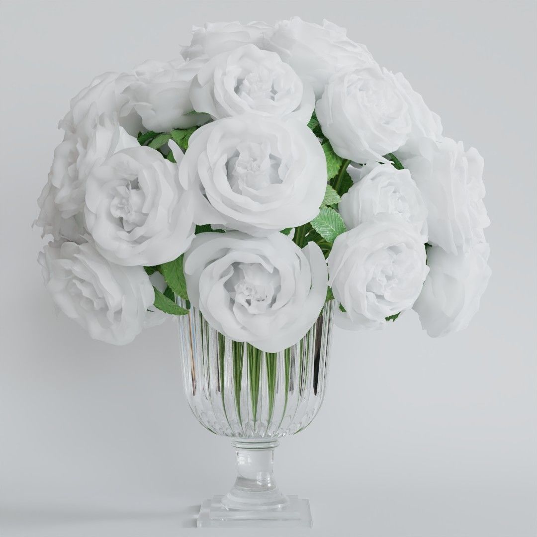 Luxcore and Cycles Render Flowers  3D model_11