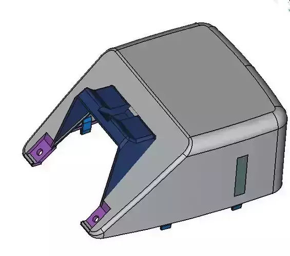 Rear Upper part Basic for Nissan NV200 Center Console 3D print model