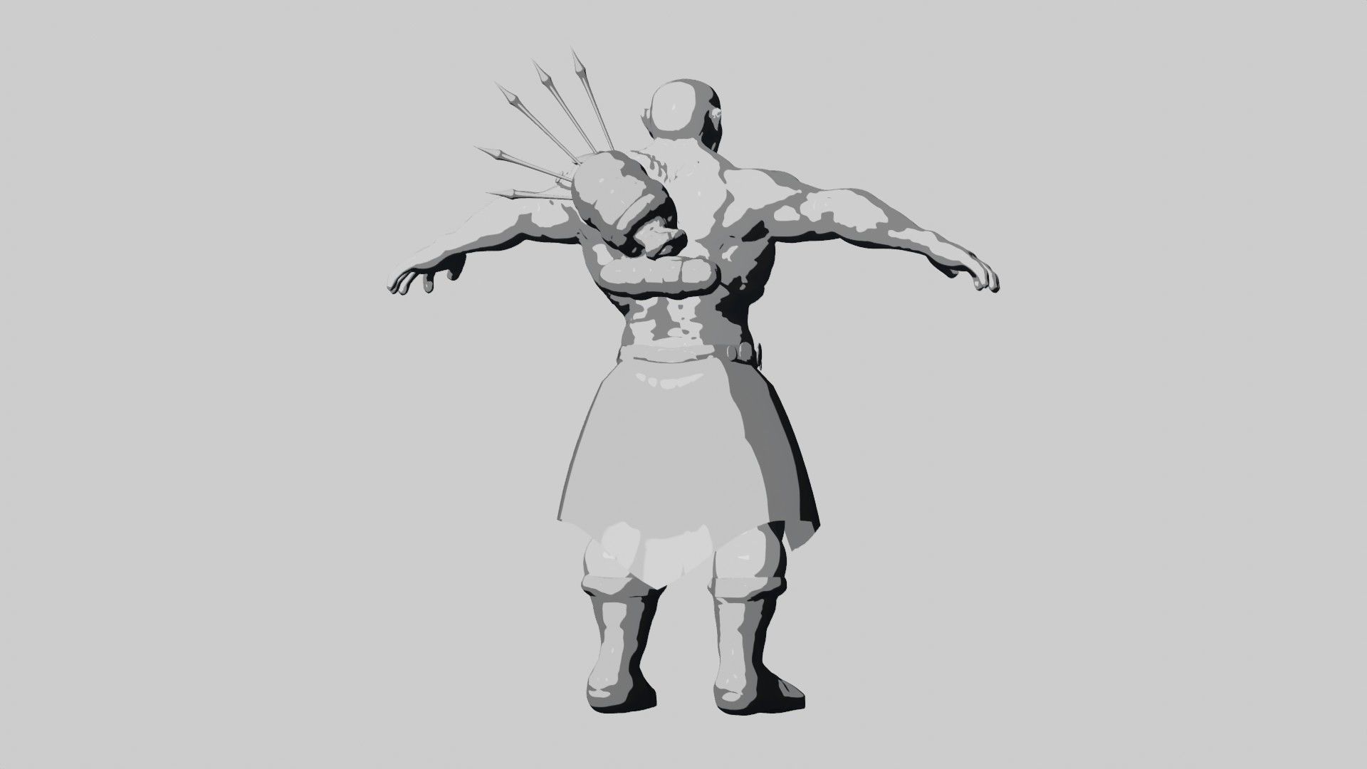 Runic Orc Low-poly 3D model_26