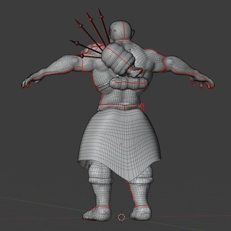 Runic Orc Low-poly 3D model_18