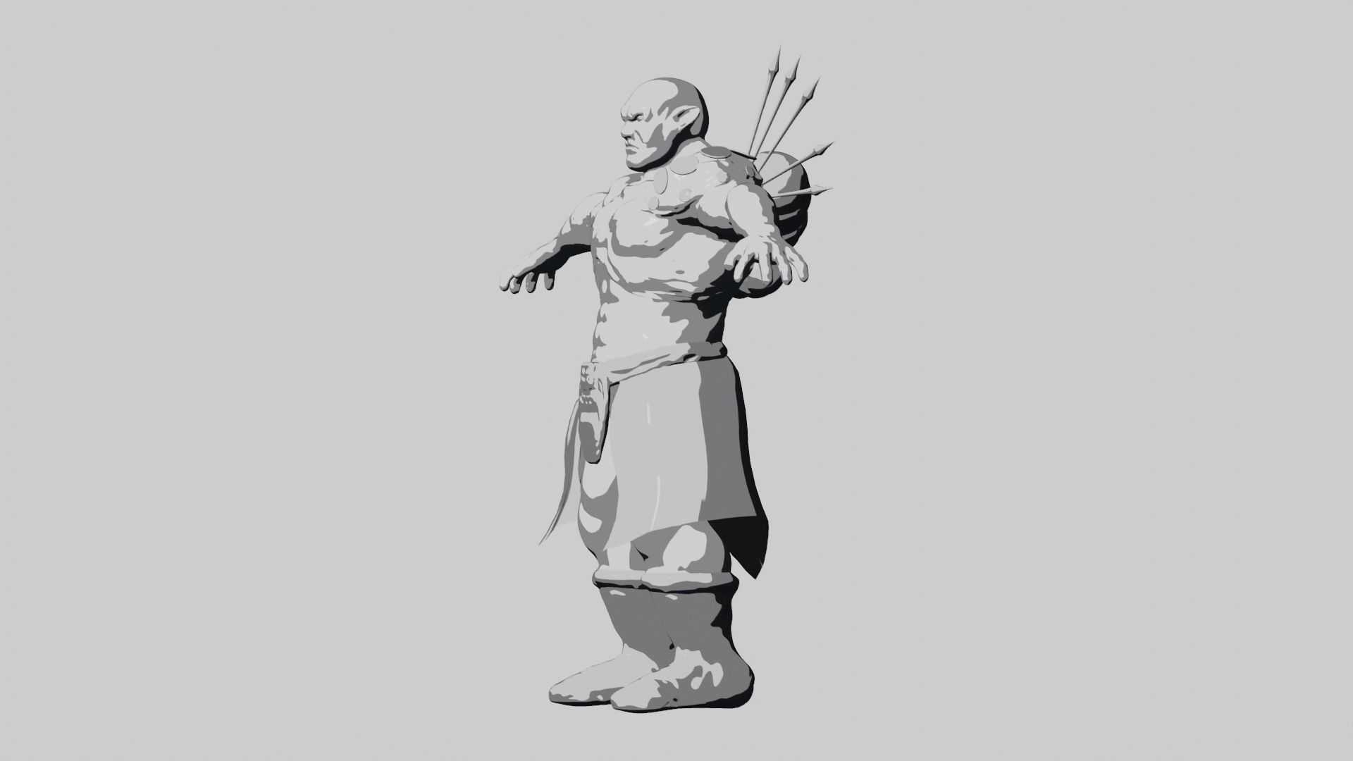 Runic Orc Low-poly 3D model_22