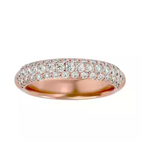 Eternity Band Diamond Ring with 360 View animation 3D print model