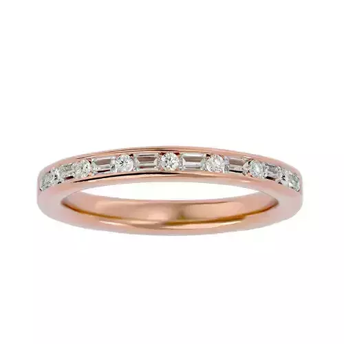Eternity Band Diamond Ring with 360 View animation