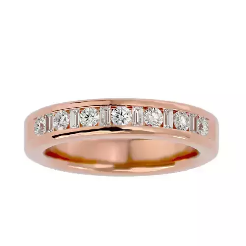 Eternity Band Diamond Ring with 360 View animation