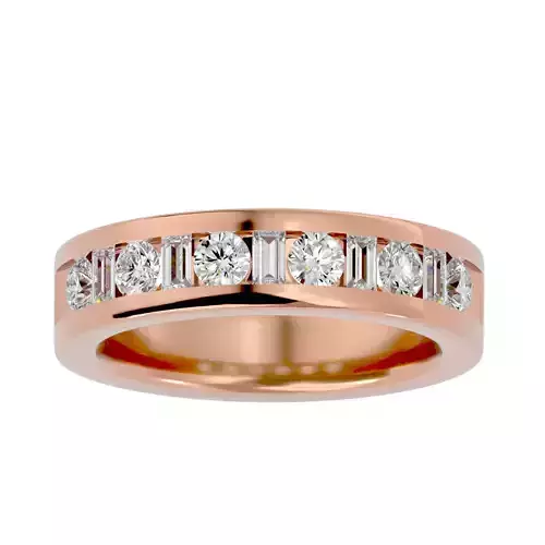 Eternity Band Diamond Ring with 360 View animation