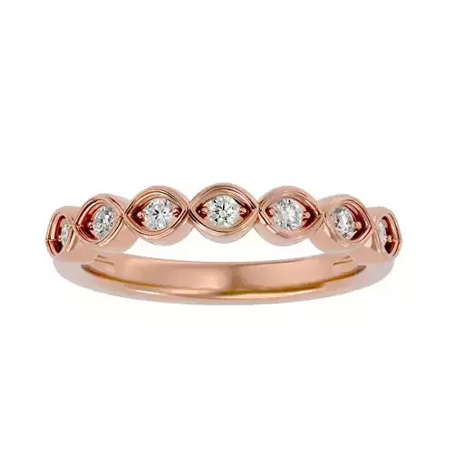 Eternity Band Diamond Ring with 360 View animation