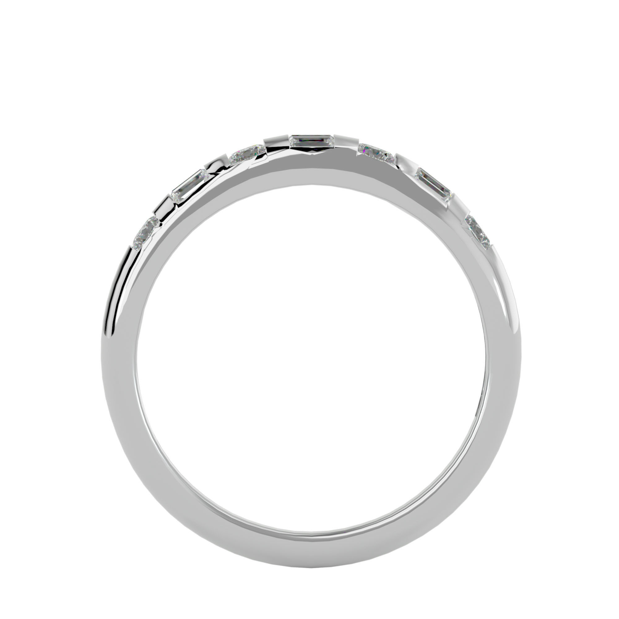 Eternity Band Diamond Ring with 360 View animation 3D print model_4