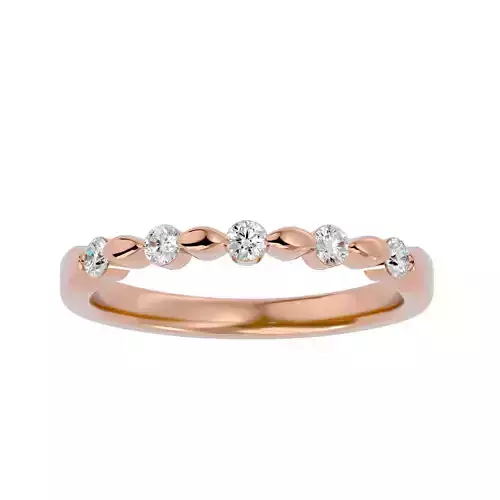 Eternity Band Diamond Ring with 360 View animation