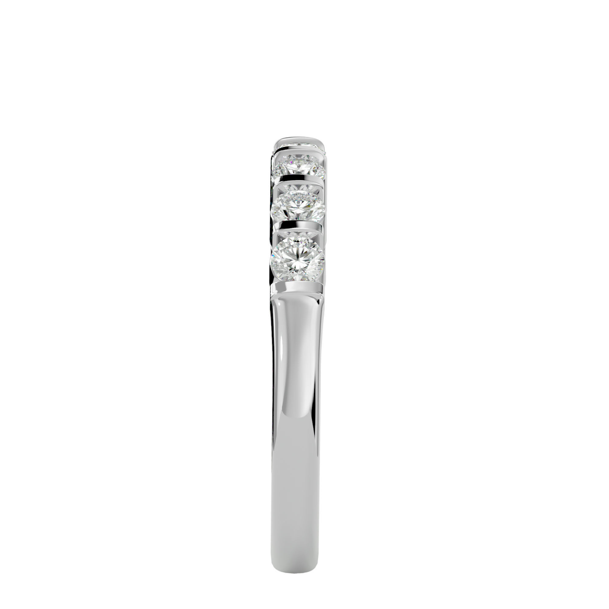 Eternity Band Diamond Ring with 360 View animation 3D print model_10