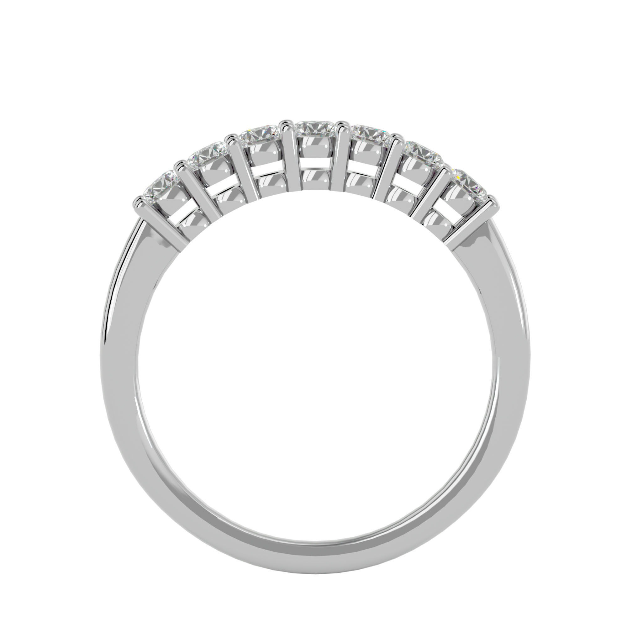 Eternity Band Diamond Ring with 360 View animation 3D print model_4