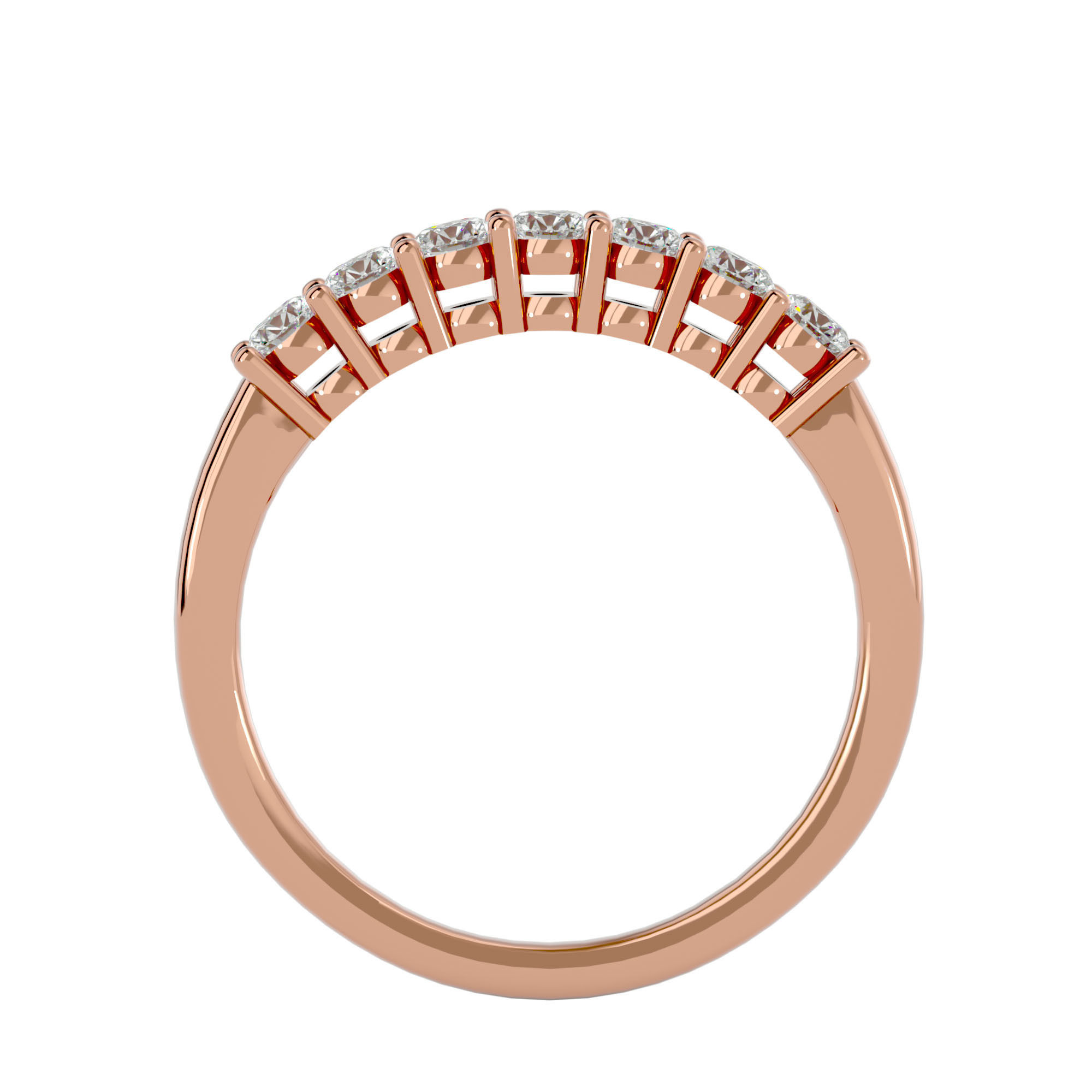 Eternity Band Diamond Ring with 360 View animation 3D print model_6