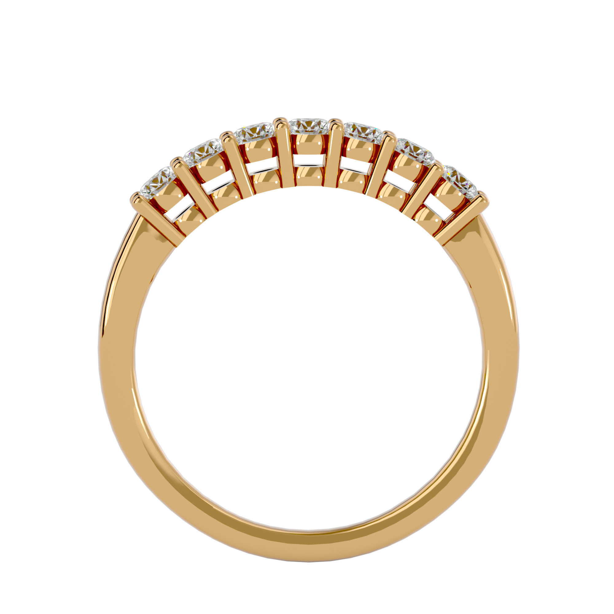 Eternity Band Diamond Ring with 360 View animation 3D print model_5