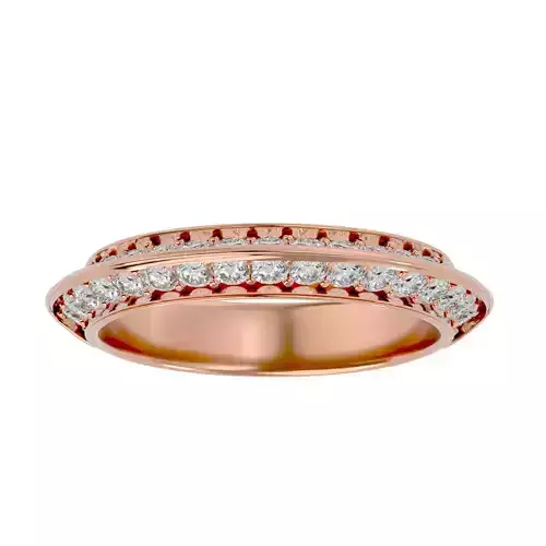 Eternity Band Diamond Ring with 360 View animation