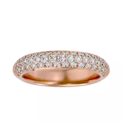 Eternity Band Diamond Ring with 360 View animation 3D print model