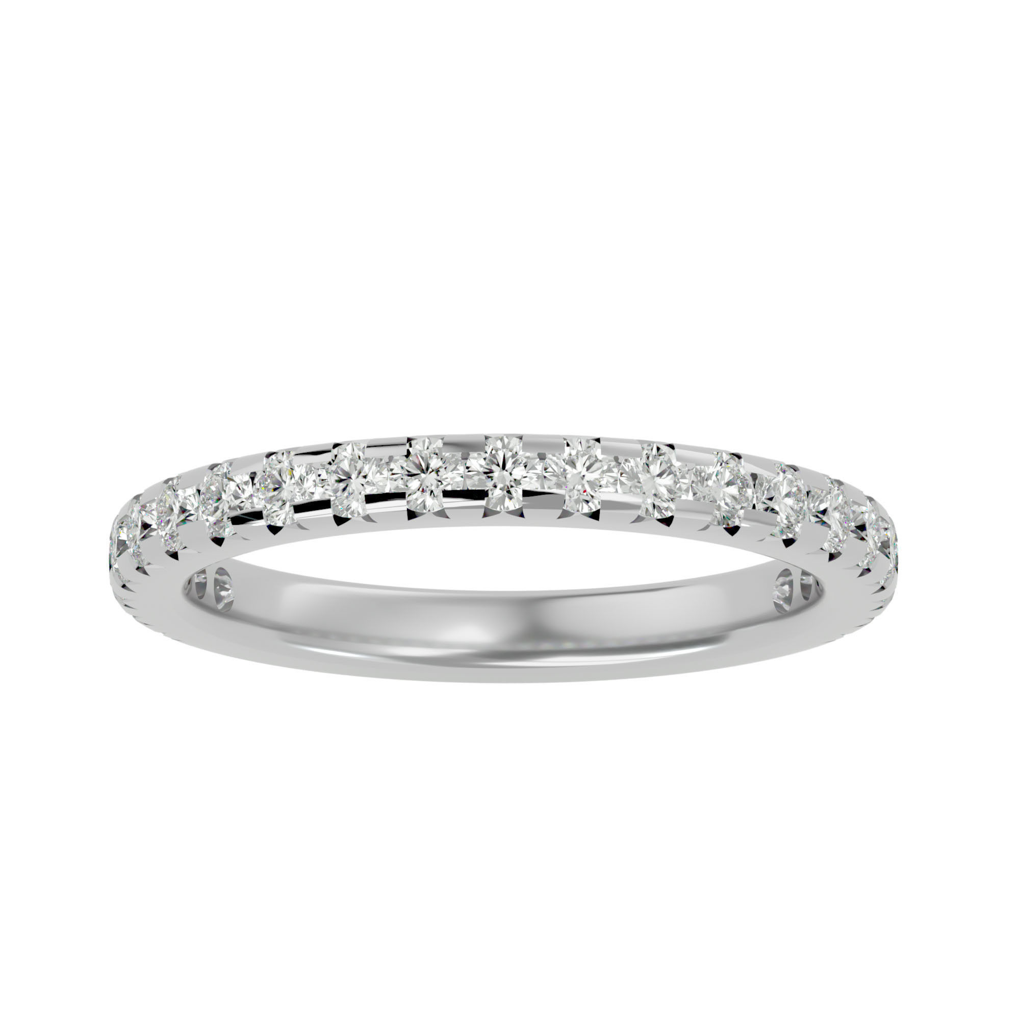 Eternity Band Diamond Ring with 360 View animation 3D print model_3