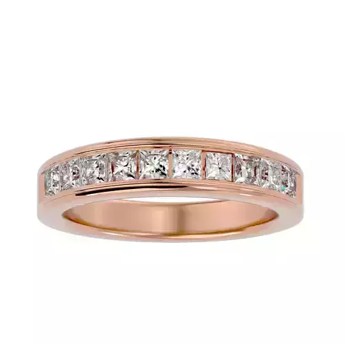 Eternity Band Diamond Ring with 360 View animation 3D print model