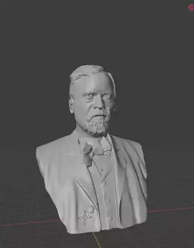 Louis Pasteur  3D print model