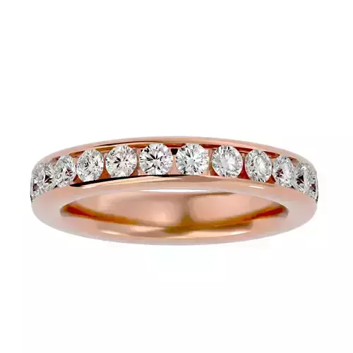Eternity Band Diamond Ring with 360 View animation 3D print model