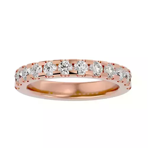 Eternity Band Diamond Ring with 360 View animation 3D print model