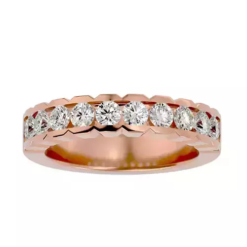 Eternity Band Diamond Ring with 360 View animation 3D print model