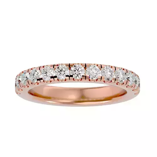 Eternity Band Diamond Ring with 360 View animation 3D print model