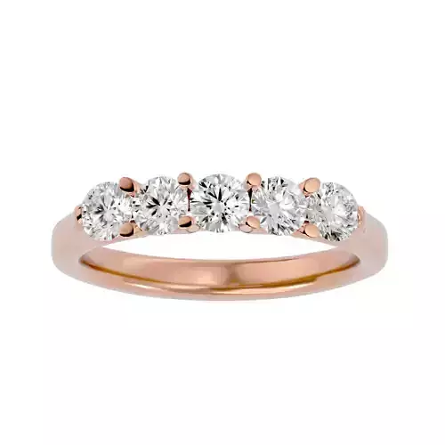 Eternity Band Diamond Ring with 360 View animation 3D print model