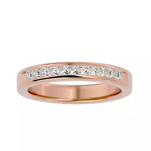 Eternity Band Diamond Ring with 360 View animation 3D print model