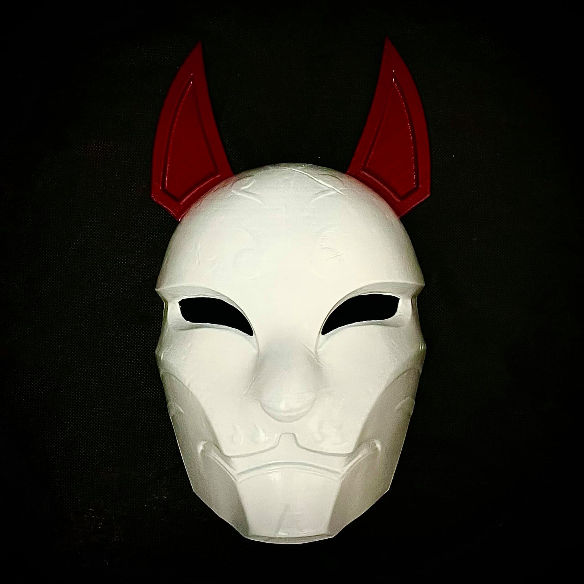 Aragami 2 Mask - Kitsune Mask - Halloween Cosplay 3D print model_7