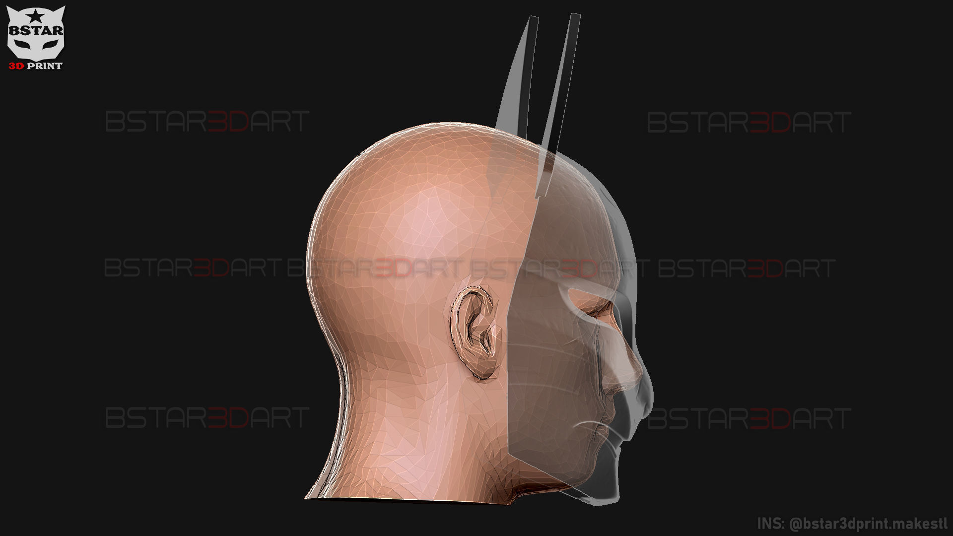 Aragami 2 Mask - Kitsune Mask - Halloween Cosplay 3D print model_42